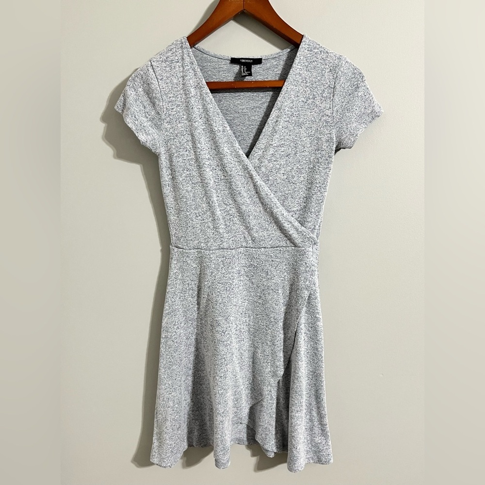 Forever 21 Women's Heathered Skater Dress - Picture 2 of 10
